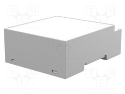 Enclosure: for DIN rail mounting; Y: 90mm; X: 71.1mm; Z: 32mm; grey