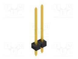 Connector: pin strips; pin header; male; PIN: 2; 2.54mm; THT; 1x2