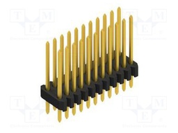 Connector: pin strips; pin header; male; PIN: 22; 1.27mm; THT; 2x11
