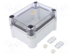 Enclosure: junction box; X: 151mm; Y: 167mm; Z: 87mm; polycarbonate