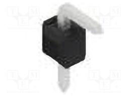 Connector: pin strips; pin header; male; PIN: 1; 2.54mm; THT; 1x1