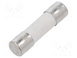 Fuse: fuse; 5A; 250VAC; ceramic; 20x5mm; brass; bulk; nickel plated