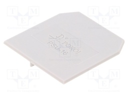 End/partition plate; Application: ZUG-G10; grey; Width: 1.5mm