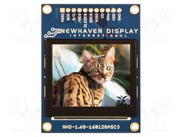 Display: OLED; matrix; 160x128; Dim: 58x44.5x2.1mm; Interface: SPI
