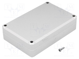 Enclosure: multipurpose; X: 80mm; Y: 120mm; Z: 31mm; ABS; grey; gasket