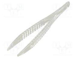 Tweezers; 125mm; Blade tip shape: rounded