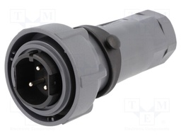 Connector: circular; plug; male; PIN: 3; internal bayonet,bayonet