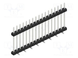 Connector: pin strips; pin header; male; PIN: 17; 2mm; SMT; 1x17