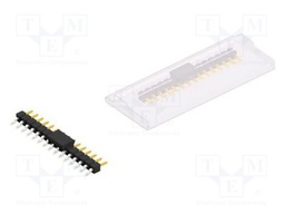 Connector: pin strips; pin header; male; PIN: 15; 2.54mm; SMT; 1x15