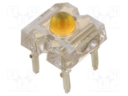 LED Super Flux; white warm; 7.62x7.62mm; 22000÷25000mcd; 60°