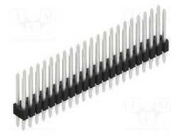 Connector: pin strips; pin header; male; PIN: 44; 1.27mm; THT; 2x22