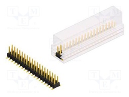 Connector: pin strips; pin header; male; PIN: 38; 2.54mm; SMT; 2x19