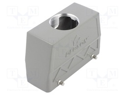 Enclosure: for HDC connectors; size D24B; for cable; straight