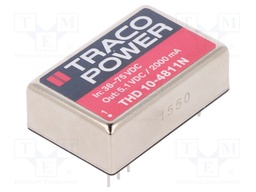 Converter: DC/DC; 10W; Uin:36÷75V; 5.1VDC; Iout:2000mA; DIP24