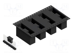 Connector: pin strips; pin header; male; PIN: 11; 2.54mm; SMT; 1x11