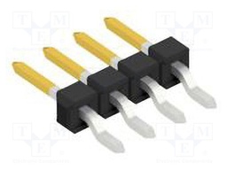 Connector: pin strips; pin header; male; PIN: 4; 2.54mm; SMT; 1x4