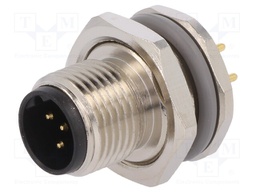 Socket; M12; PIN: 5; male; B code-Profibus; THT; IP67; straight; 60V