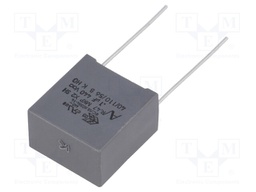 Capacitor: polypropylene; X1; 100nF; 440VAC; ±10%; THT; Pitch: 15mm