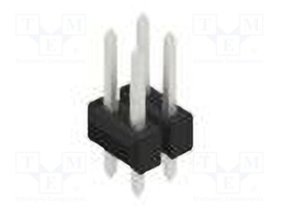 Connector: pin strips; pin header; male; PIN: 4; 2.54mm; THT; 2x2