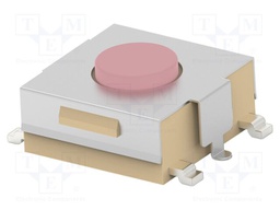 Microswitch TACT; SPST-NO; Pos: 2; 0.05A/24VDC; SMT; none; 2.55N