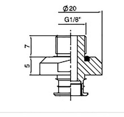 Suction cup mounting; G 1/8"; Features: with filter