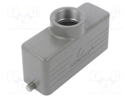 Enclosure: for HDC connectors; size D24B; for cable; for latch