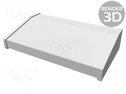 Enclosure: desktop; 1456; X: 356mm; Y: 211mm; Z: 76mm; aluminium; blue