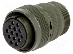 Connector: circular; Series: DS/MS; plug; female; PIN: 14; for cable