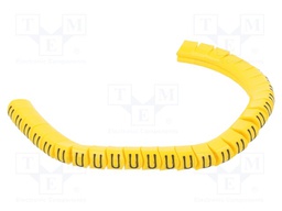 Markers for cables and wires; Label symbol: U; 2.5÷5mm; PVC; PA