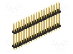 Connector: pin strips; pin header; male; PIN: 56; 2.54mm; THT; 2x28