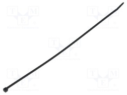 Cable tie; L: 290mm; W: 3.5mm; polyamide; 135N; black; Ømax: 80mm
