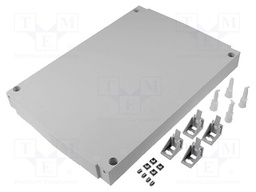 Hinged front panel; polycarbonate; W: 262mm; L: 379mm; Series: CAB