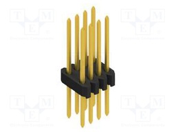 Connector: pin strips; pin header; male; PIN: 8; 1.27mm; THT; 2x4