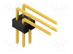 Connector: pin strips; pin header; male; PIN: 4; 2.54mm; THT; 2x2