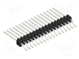 Connector: pin strips; pin header; male; PIN: 17; 1.27mm; SMT; 1x17