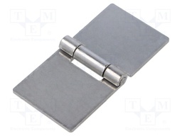 Hinge; Width: 80mm; stainless steel; H: 40mm; V: for welding