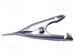 Crocodile clip; 5A; Grip capac: max.5.6mm; Overall len: 28mm