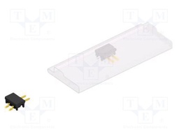 Connector: pin strips; pin header; male; PIN: 2; 2.54mm; SMT; 1x2