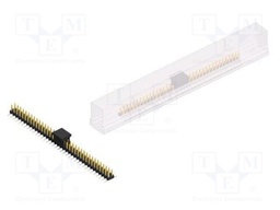 Connector: pin strips; pin header; male; PIN: 72; 2mm; SMT; 2x36