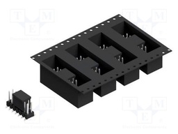 Connector: pin strips; pin header; male; PIN: 14; 2.54mm; SMT; 2x7
