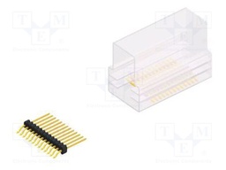 Connector: pin strips; pin header; male; PIN: 13; 1.27mm; SMT; 1x13