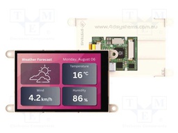 Display: TFT; 3.5"; 320x480; 520BSRAM,8MBPSRAM,16MBFLASH; 4÷6V