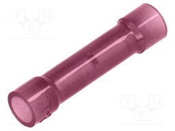 Butt splice; insulated; copper; Insulation: nylon; 0.25÷1.5mm2