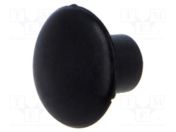 Accessories: stopper; H: 5.2mm; push-in; Flange dia: 9mm; black