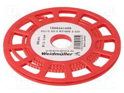 Markers for cables and wires; 1.3÷3mm; PVC; -30÷80°C; leaded