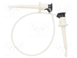 Test lead; 60VDC; 30VAC; 5A; Len: 0.2032m; white; Insulation: nylon