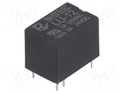 Relay: electromagnetic; SPDT; Ucoil: 12VDC; 1A/120VAC; 2A/24VDC