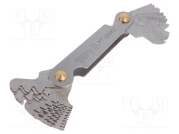 Screw pitch gauges; Range: 4-62; for Whitworth thread