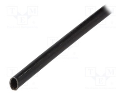 Insulating tube; black; -20÷155°C; Øint: 5mm; L: 100m