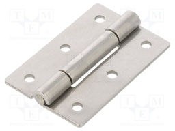 Hinge; Width: 40mm; stainless steel; H: 60mm